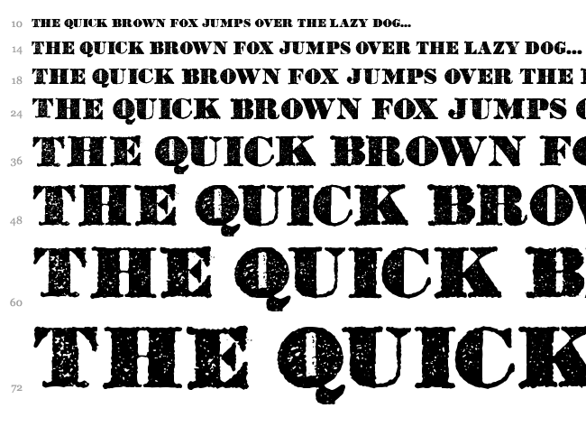 Dickson's Tales font waterfall